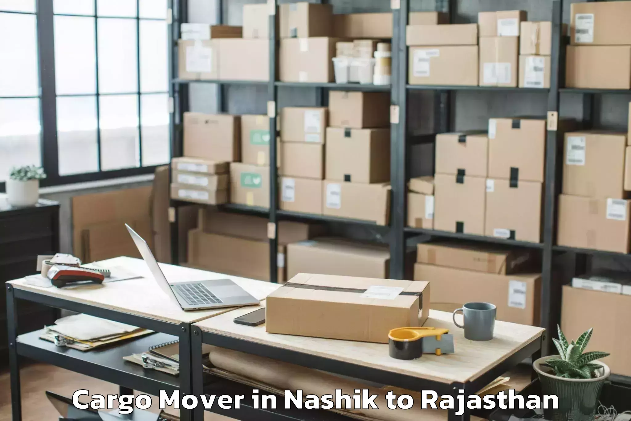 Quality Nashik to Udaipur Airport Udr Cargo Mover